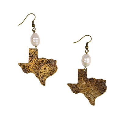 Texas Freshwater Pearl Drop Earrings
