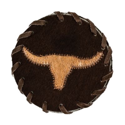 Longhorn Leather Coaster