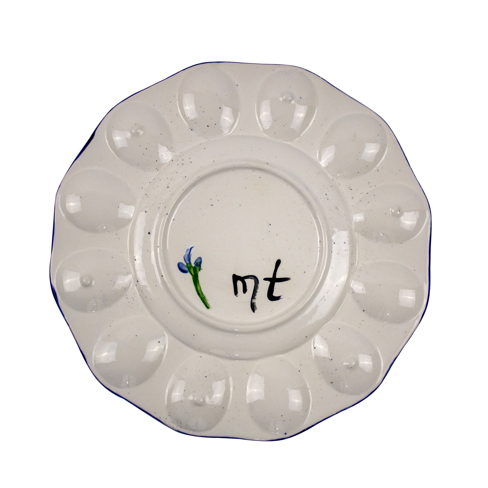 HandPainted Ceramic Egg Tray