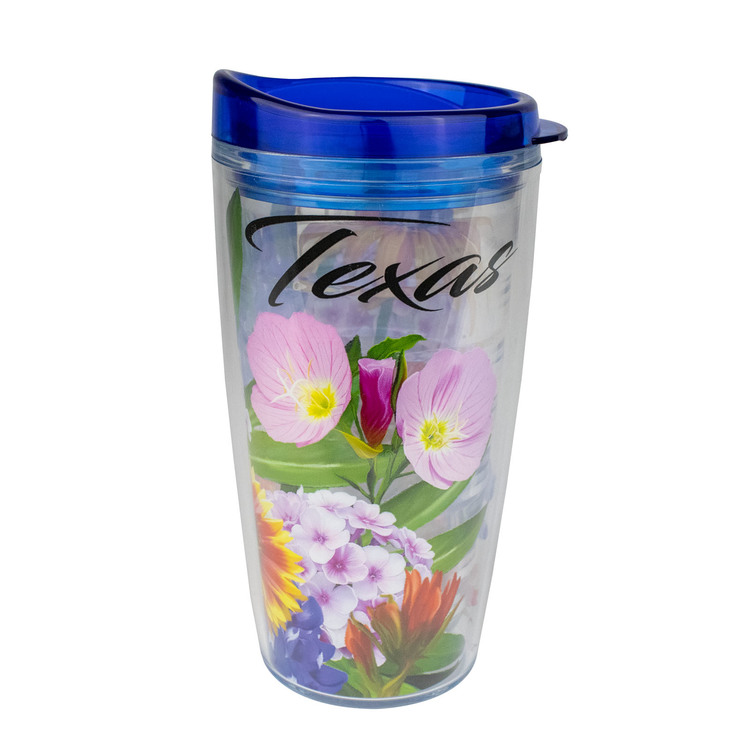 Texas Wildflowers Travel Tumbler
