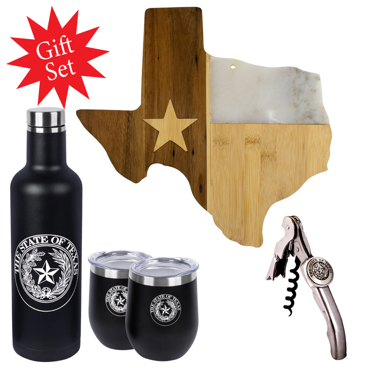 Texas State Seal Picnic Gift Set