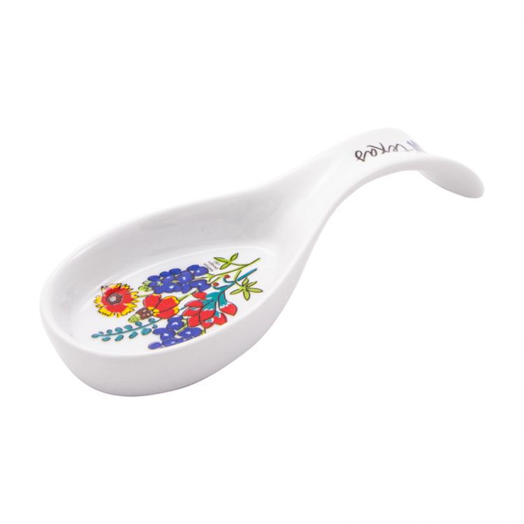 Texas Wildflower Ceramic Spoon Rest