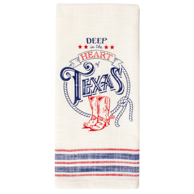 Deep in the Heart Cotton Tea Towel
