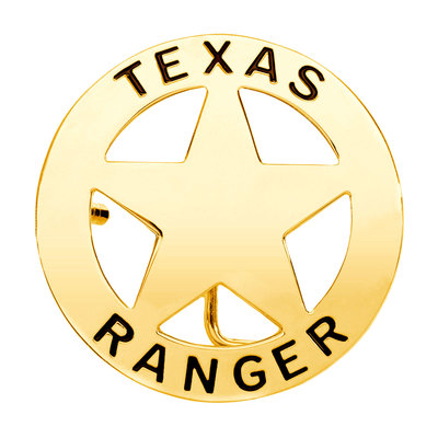 Texas Ranger Gold-Tone Belt Buckle