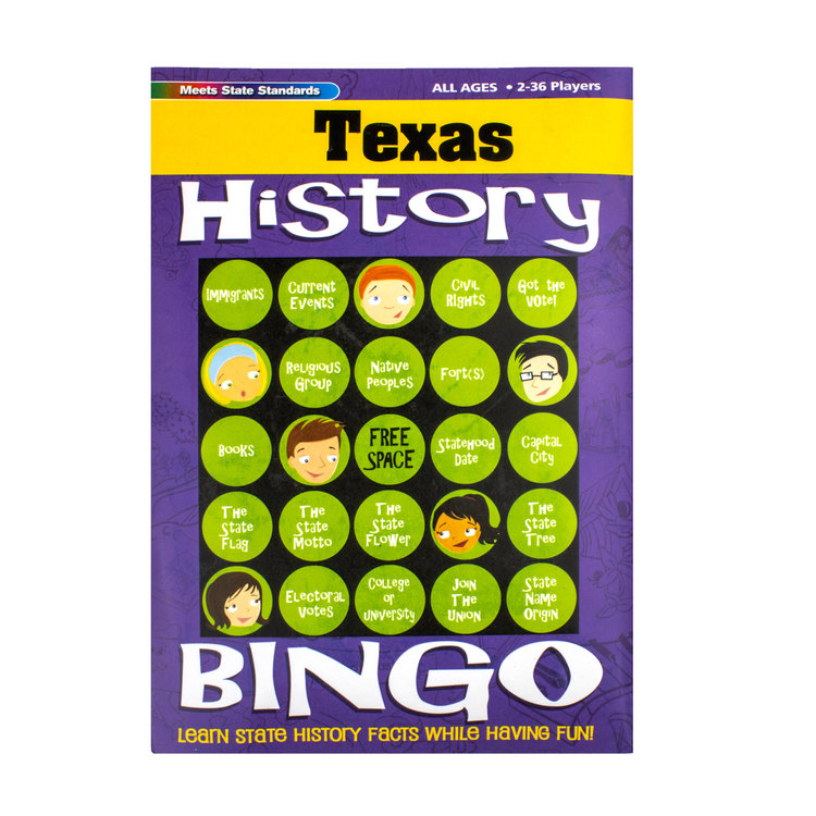 Texas History Bingo Game