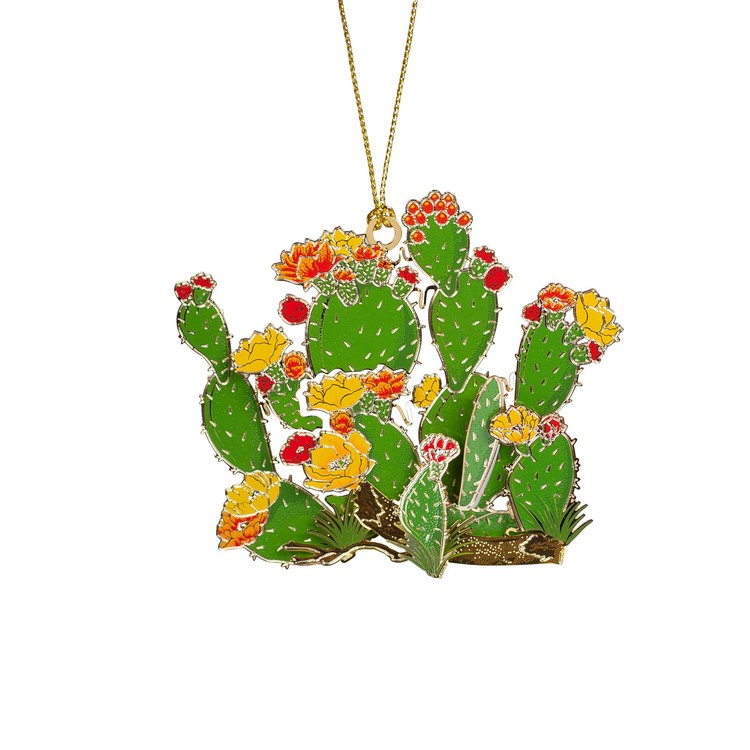 Prickly Pear Cactus Wildflower Ornament