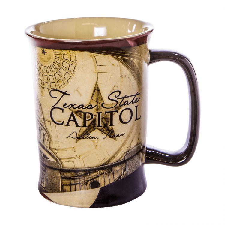 Texas State Capitol Collage Ceramic Mug