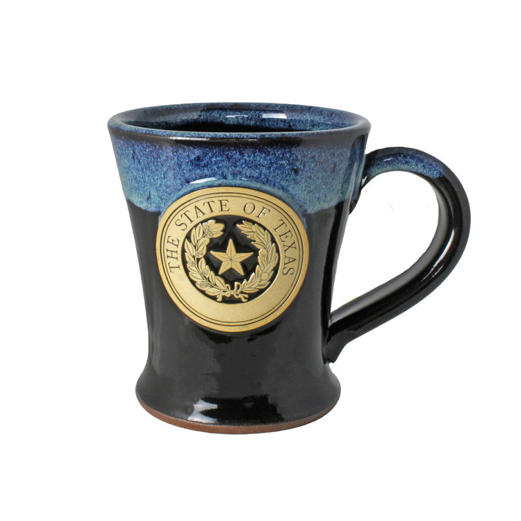 Texas State Seal Stoneware Mug - Galaxy Night Blue