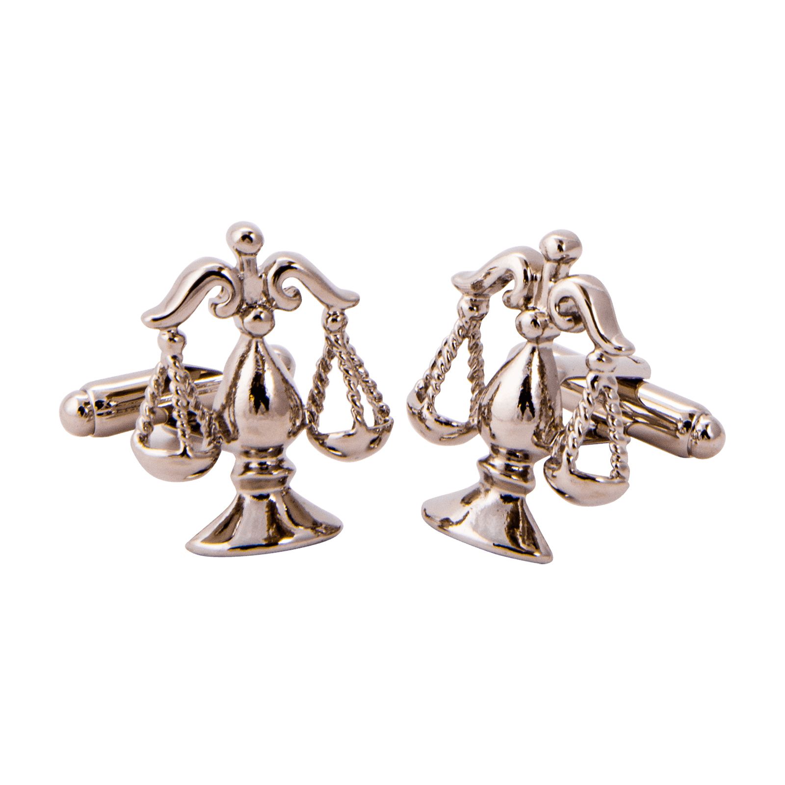 Scales of Justice Sterling Silver Cuff Links