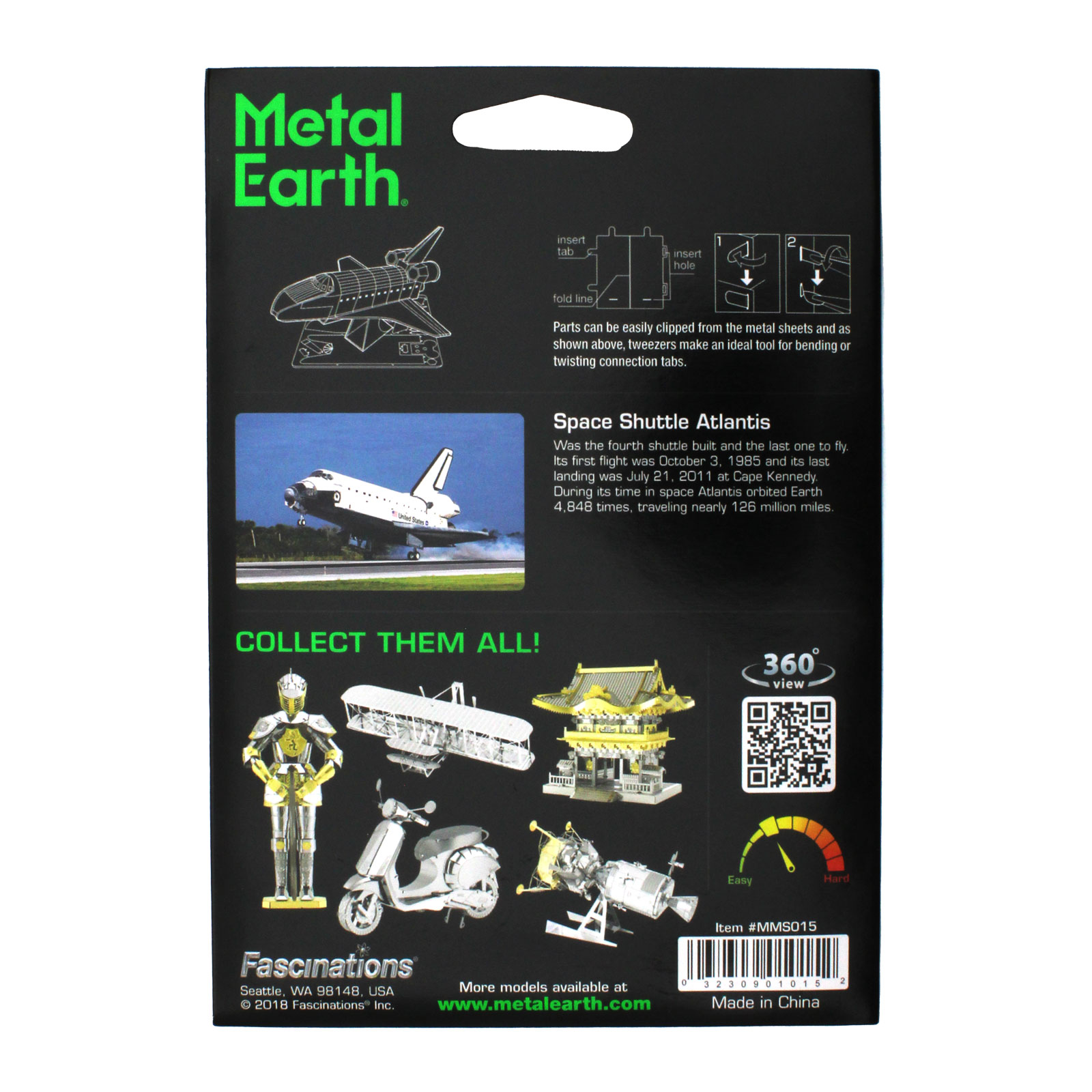 Steel Shuttle Atlantis Metal Model Kit