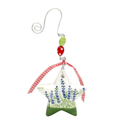 Bluebonnet Star Puff Ornament