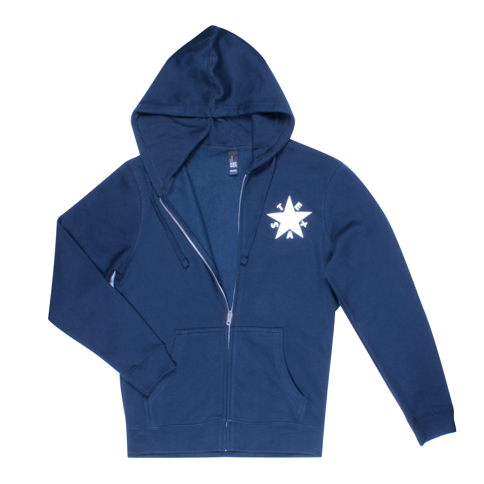 トップス kwikie star logo full zip hoodie blue Texas Navy First Flag Hoodie