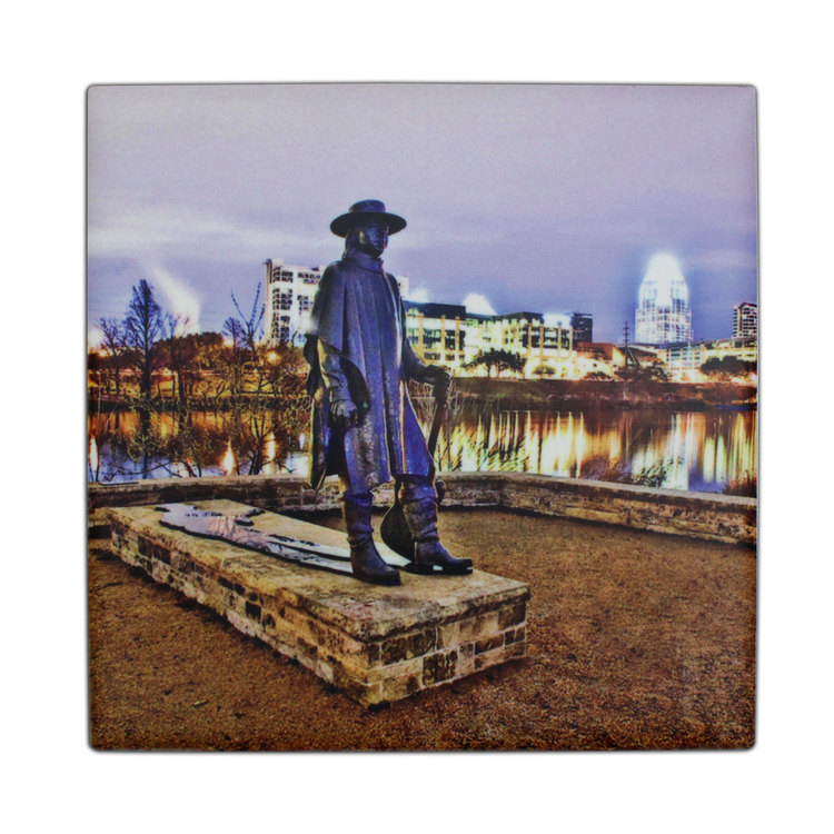 Stevie Ray Vaughan Statue Coaster