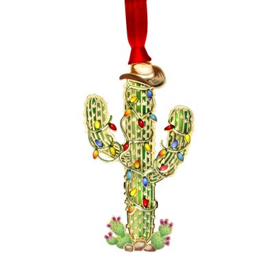 Festive Cactus Ornament