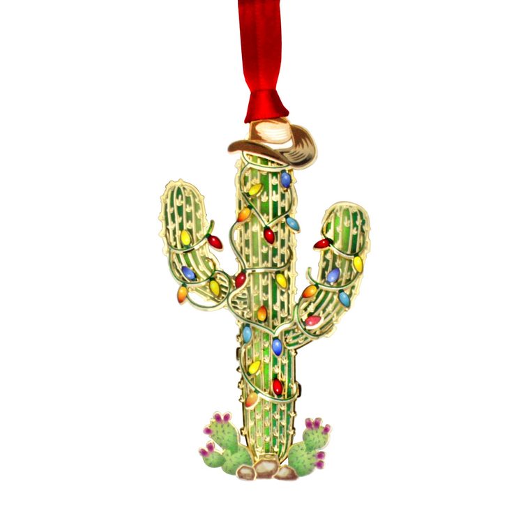 Festive Cactus Ornament