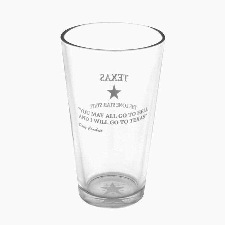 Crockett Quote Pint Glass Set