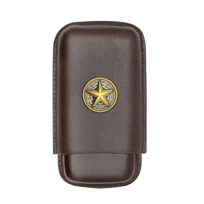 Texas Star Leather Cigar Case