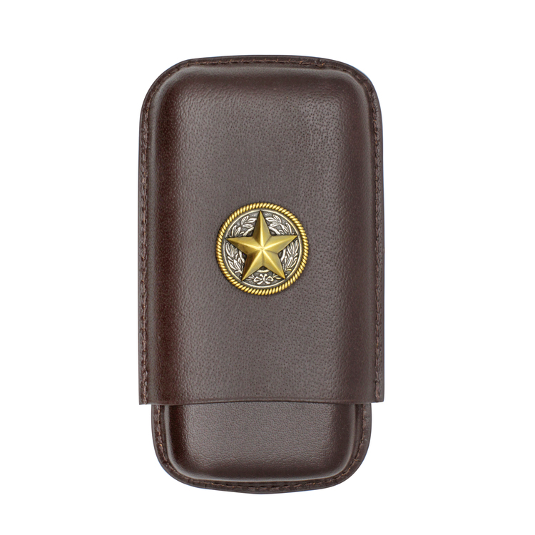 Texas Star Leather Cigar Case