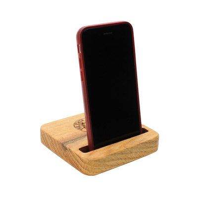 Texas State Seal Etched Capitol Wood Cell Phone Stand
