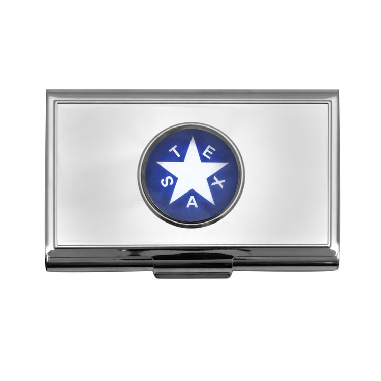 First Flag of Texas Business Card Holder