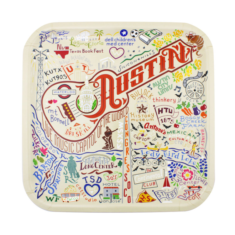 Austin Icons Birch Wood Tray