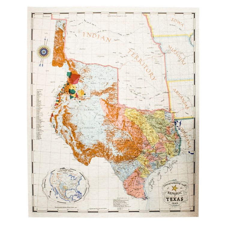 John Davis Map 1845 Print