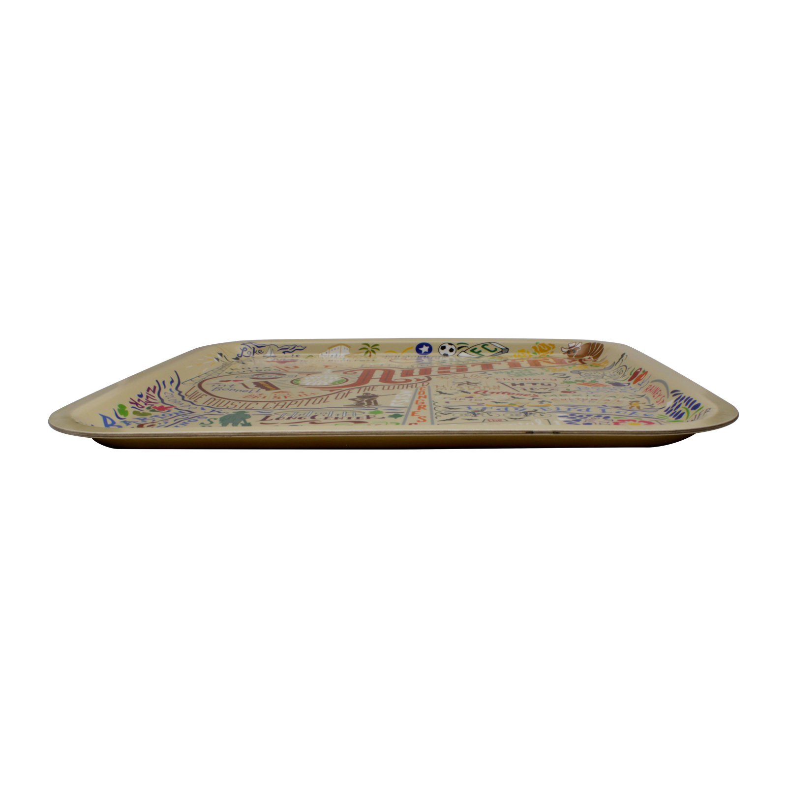 Shop the Vintage Ski Patches Birch Tray at Weston Table