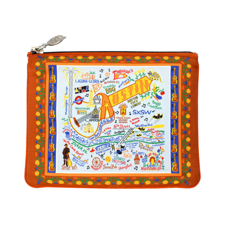 Austin Icon Zipper Pouch - Orange