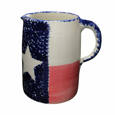 Texas State Flag Pitcher