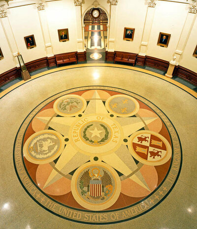 The Great Seal Of The Republic Of Texas: Texas Capitol Rotunda, 1996