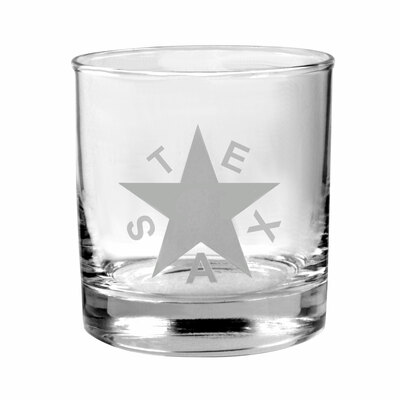 First Flag of Texas Whiskey Glass