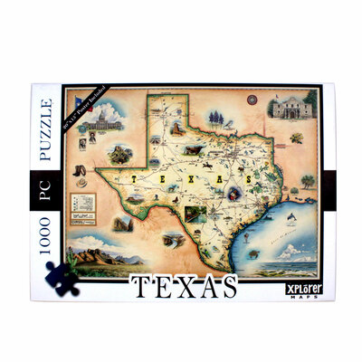 Texas Map 1000 Piece Puzzle
