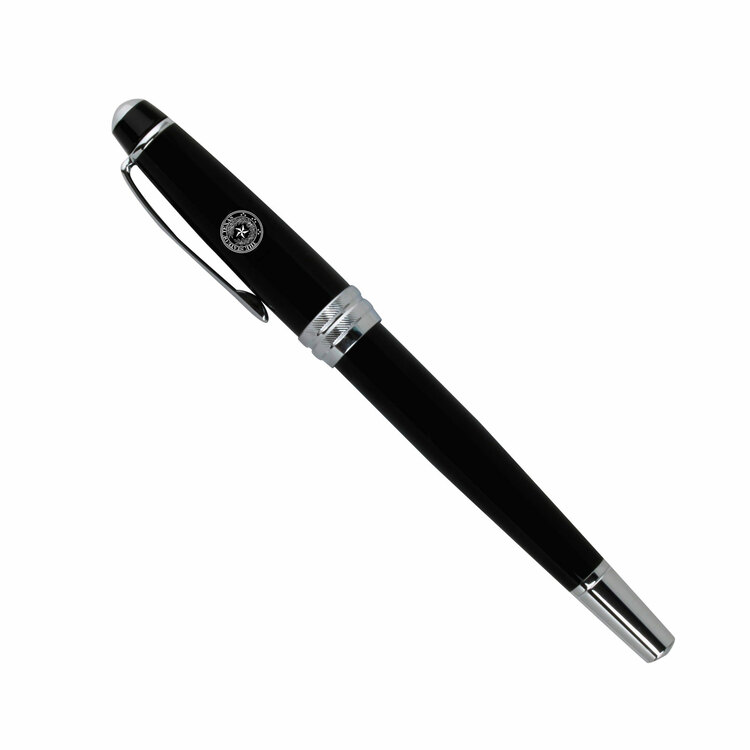 Texas State Seal Bailey Rolling Ball Pen - Black