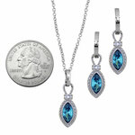 Blue Stone Starlight Jewelry Set (Scale)