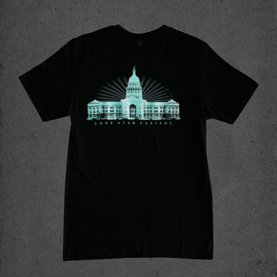 Texas State Capitol Glow in the Dark T-Shirt