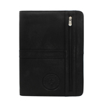 Black Leather Padfolio Texas Seal