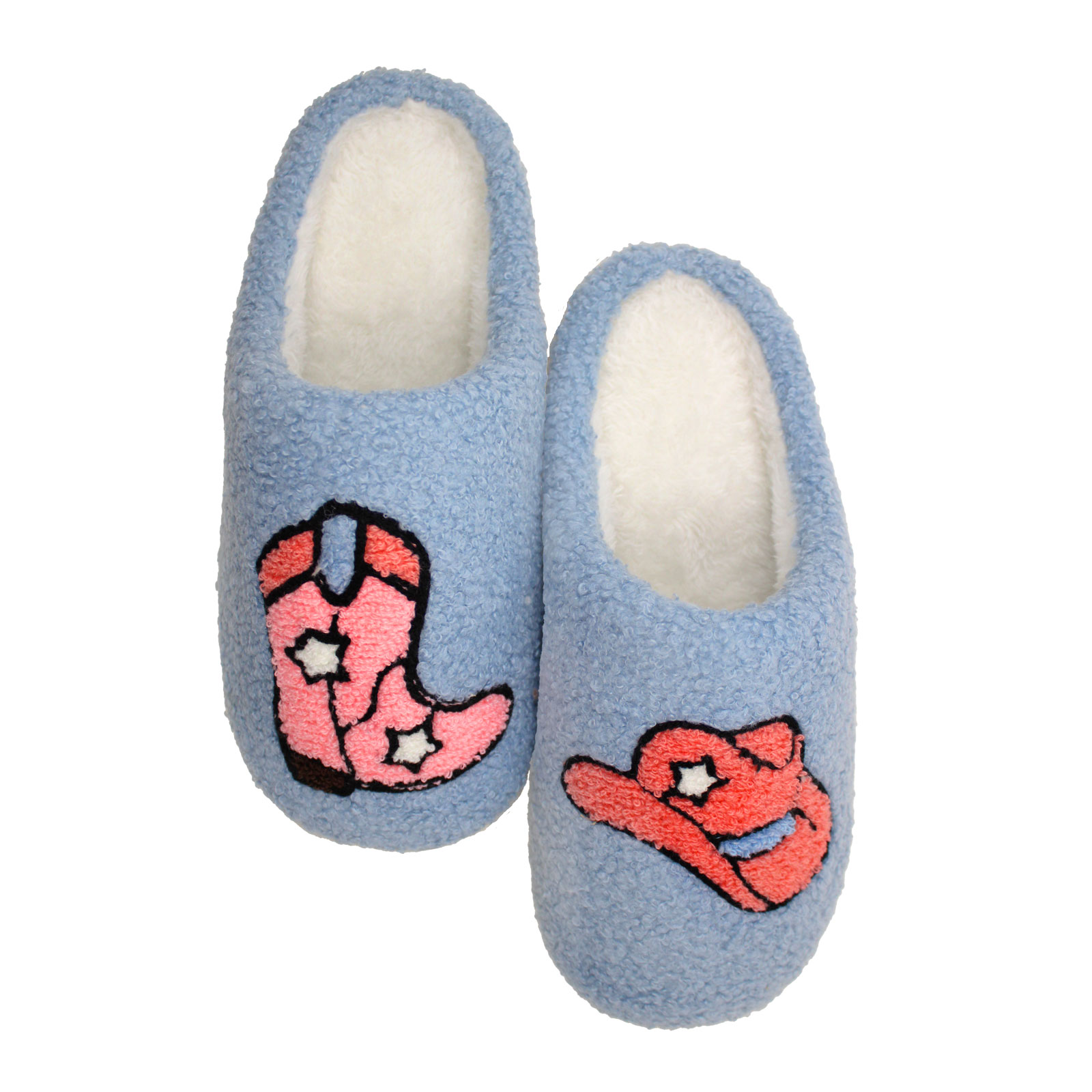 Toms Rodeo Slippers Review - Smiley Face Cowgirl Slippers Fluffy Slides ...