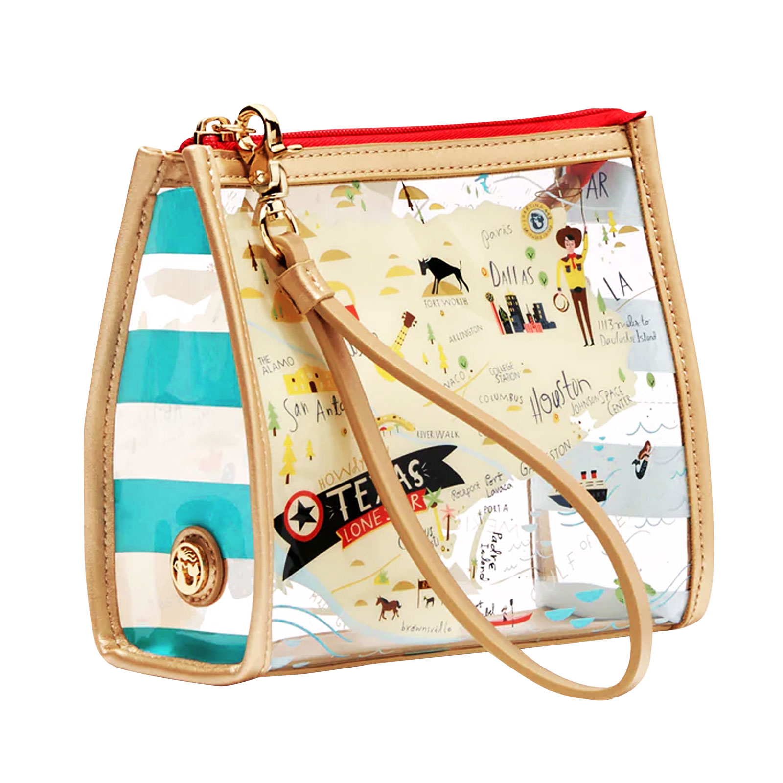 Greetings From Texas Beach Wristlet