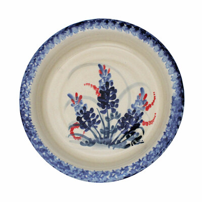 Handmade Bluebonnet Pie Plate