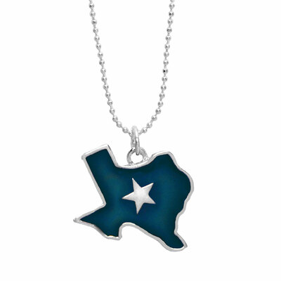 Texas Shaped Mood Necklace