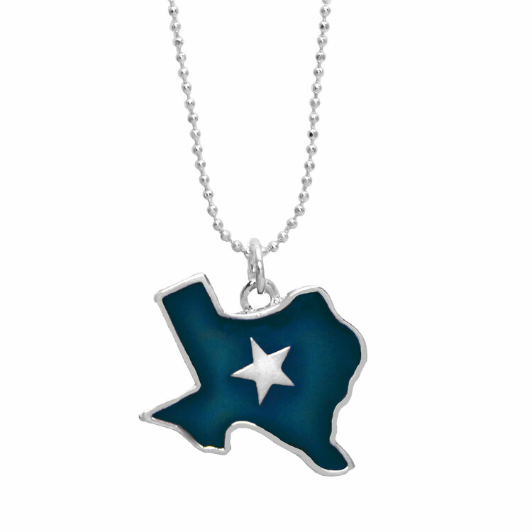 Texas Shaped Mood Necklace