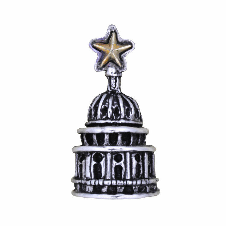 Texas State Charm Antiqued Sterling Silver Texas State Charm Antiqued Sterling Silver