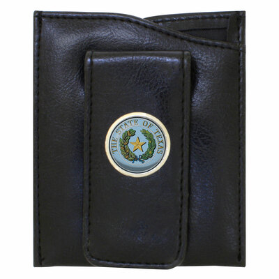  Great Seal of the State of Texas Medallion Money Clip Wallet