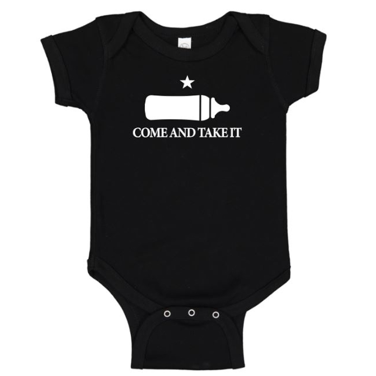 Black Come And Take It Onesie