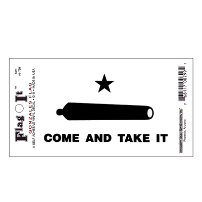 Gonzales Flag Window Decal