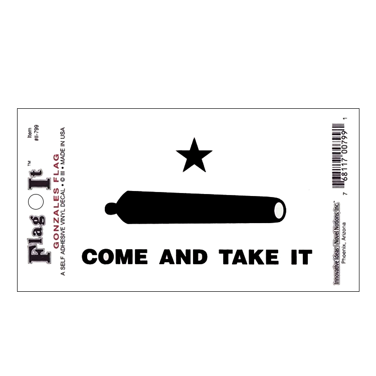 Gonzales Flag Window Decal