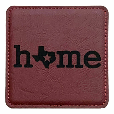  Home with Texas Leatherette  Coaster
