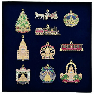 Miniature Texas Capitol Ornament Gift Set - Series 3