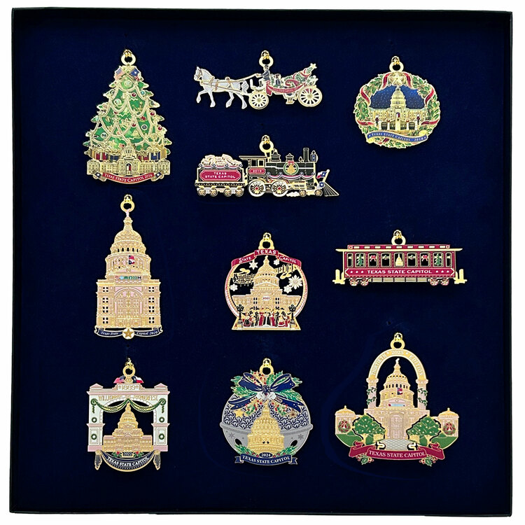 Miniature Texas Capitol Ornament Gift Set - Series 3