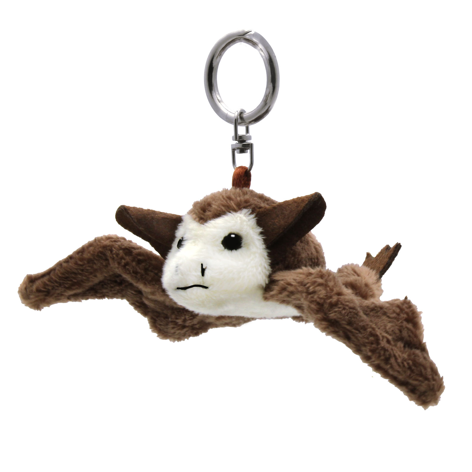 Brown Bat Plush Keychain
